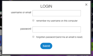username password online badges